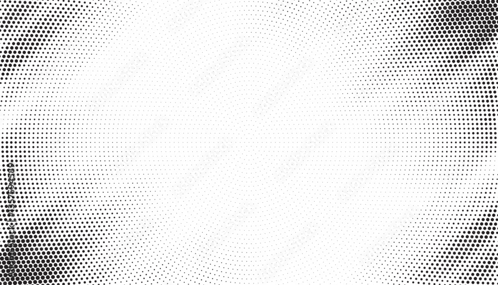 Poster Halftone background vector, abstract backdrop design with two tone pattern and copy space for edit your content