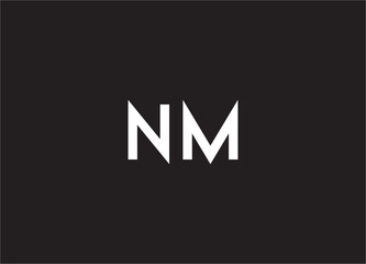 NM Letter Logo, NM Logo, N Letter Logo, M Letter Logo, N Logo, M Logo, NM Monogram Design, NM
