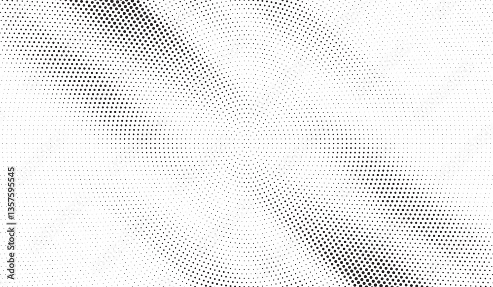 Poster Halftone background vector, abstract backdrop design with two tone pattern and copy space for edit your content