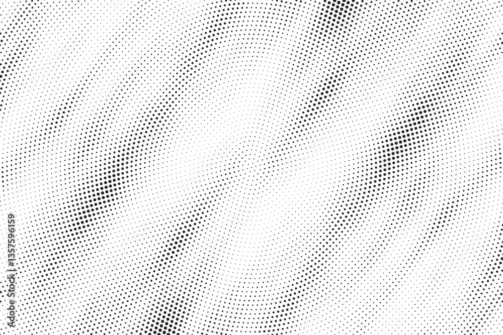Poster Halftone background vector, abstract backdrop design with two tone pattern and copy space for edit your content
