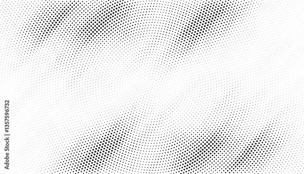 Poster Halftone background vector, abstract backdrop design with two tone pattern and copy space for edit your content
