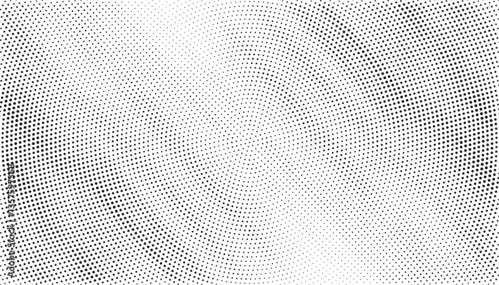 Poster Halftone background vector, abstract backdrop design with two tone pattern and copy space for edit your content