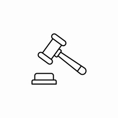 auction decision icon sign vector