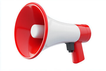 3D megaphone symbol isolated