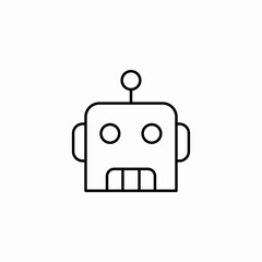 bot assistant icon sign vector