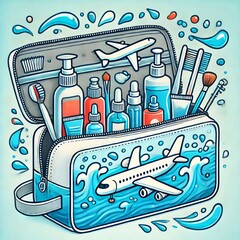 Keep a waterproof toiletry bag