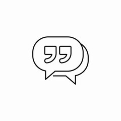 message quote icon sign vector