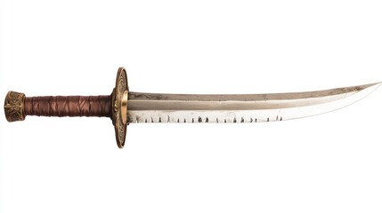 Antique Dagger Isolated on White Background