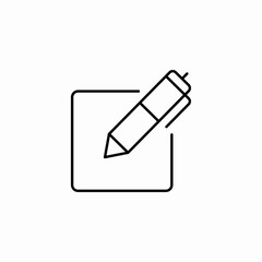 notes create icon sign vector