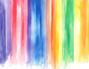 Rainbow watercolor background with fluid blending and soft brush strokes