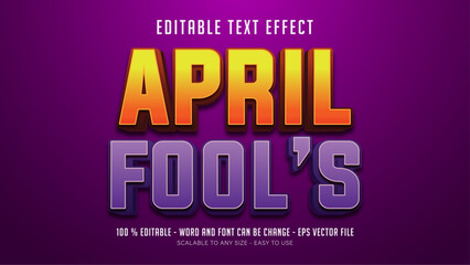 april fools editable text effect
