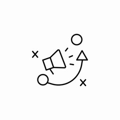 strategy marketing icon sign vector