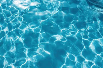Obraz premium Clear blue water shimmering under sunlight creating a tranquil aquatic view