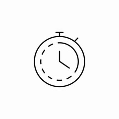 timer clock icon sign vector