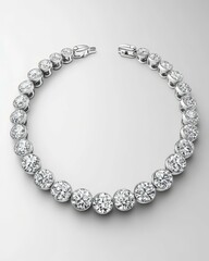 Obraz premium Stunning Diamond Bracelet - Exquisite Sparkle and Elegance