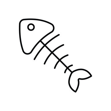 Fish Skeleton Vector icon