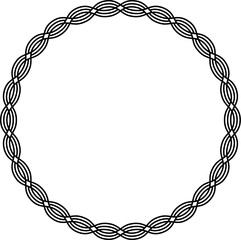 Round Stitch Border Frame