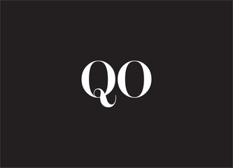 QO Letter Logo, QO Logo, Q Letter Logo, O Letter Logo, Q Logo, O Logo, QO Monogram Design, QO