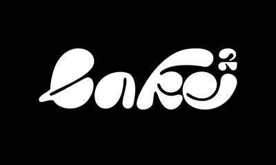 bake fat typography design suitable for bakeries 