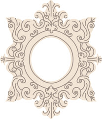 Vintage Decorative Round Frame Mirror