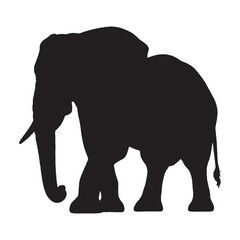 Elephant Silhouette Vector - High-Quality and Elegant Jungle Animal Clipart for Outdoor and Eco Brands - Elephant Vector - Elephant Icon - Elephant Illustration

