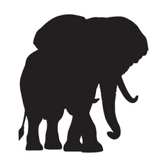 Elephant Silhouette Vector - High-Resolution Elephant Artwork for Eco-Friendly and Nature-Based Projects - Elephant Vector - Elephant Icon - Elephant Illustration

