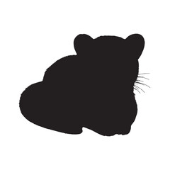 African Civet Silhouette Vector - Minimalist Yet Striking African Wildlife Graphic for Print and Web - African Civet Vector - African Civet Icon - African Civet Illustration

