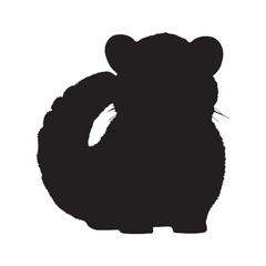 African Civet Silhouette Vector - Realistic and Professional Wild Jungle Animal Clipart for Design Use - African Civet Vector - African Civet Icon - African Civet Illustration

