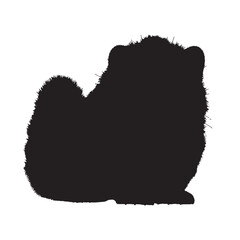 African Civet Silhouette Vector - Elegant and Exotic Carnivorous Mammal Artwork for Designers and Creators - African Civet Vector - African Civet Icon - African Civet Illustration

