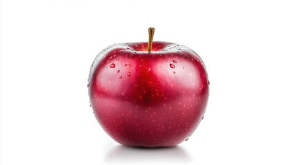 Red apple, water droplets (1)