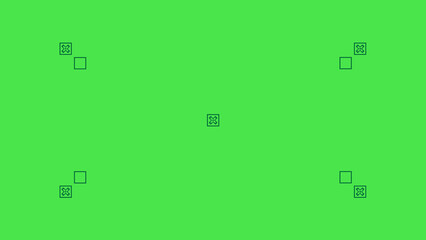Green screen background, VFX motion tracking markers. Art design green screen backdrop template. Abstract concept video footage replacement tracking markers element.