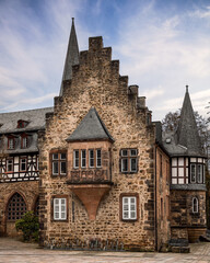 Naklejka premium The wonderful medieval old town in Marburg, Hesse, Germany