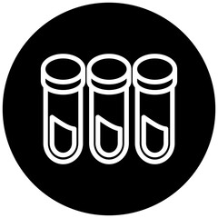 Vector Design Test Tubes Icon Style