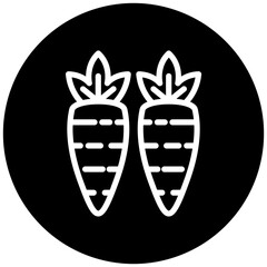 Vector Design Carrots Icon Style
