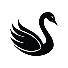 Swan logo vector illustration