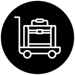 Vector Design Airport Cart Icon Style