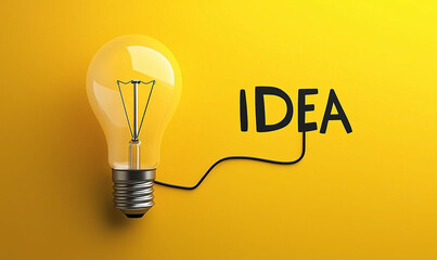 아이디어, 생각, 설계, 전구