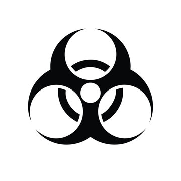 biohazard sign vector illustration
