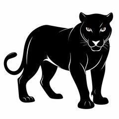Obraz premium black panther vector