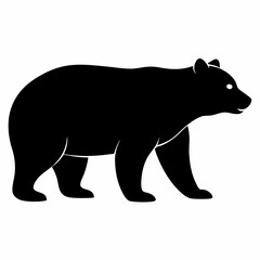 silhouette of a bear