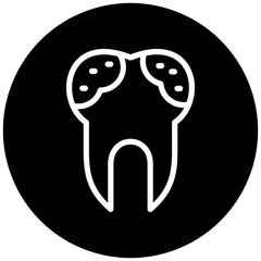 Tooth Decayed Icon Style