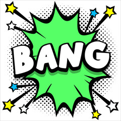 Halloween comic book explosion vector illustration