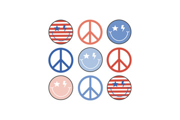 Peace sign, 4th of July SVG T shirt Design