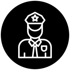Police Officer Icon Style