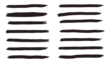 a-collection-of-fourteen-black-brushes