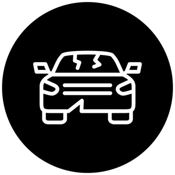 recommend clip art: Broken Car Icon Style