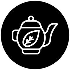 Tea Pot Icon Style