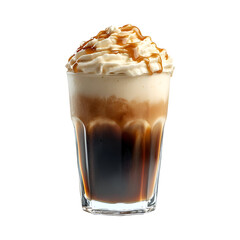 Nitro Cold Brew Caramel Isolated on Transparent Background