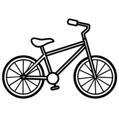 Simple Bicycle: An illustration of a classic bicycle, presented in clean lines and minimalist design. A celebration of simplicity and mobility