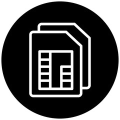Sim Card Icon Style